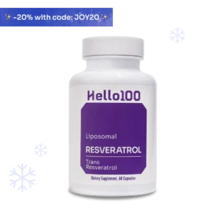 1 bottle of Hello100 resveratrol