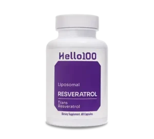 1 bottle of Hello100 resveratrol