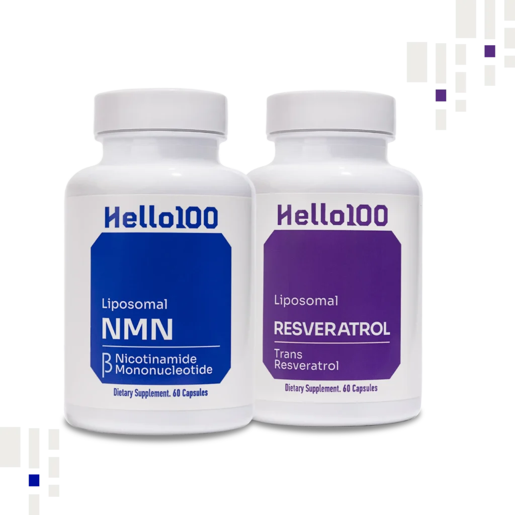 main 1 bundle of Hello100 NAD+ x resveratrol