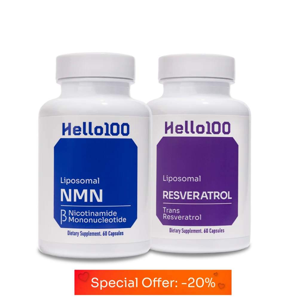 H100_NMN_Resveratrol Supplement Bottles