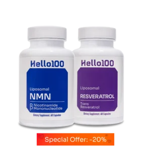 H100_NMN_Resveratrol Supplement Bottles