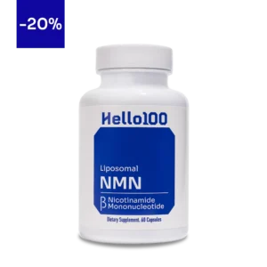 Hello100 NMN supplement Bottle