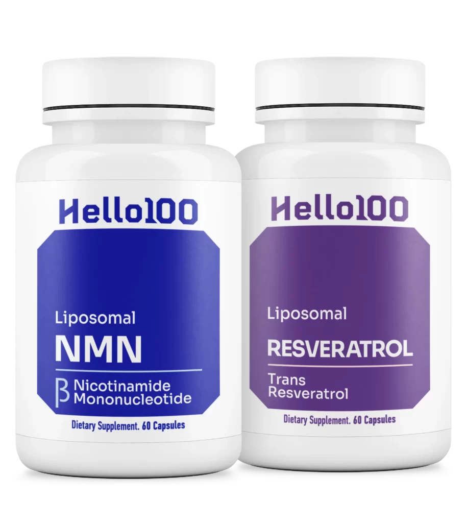 Hello100 NMN x Resveratrol capsules